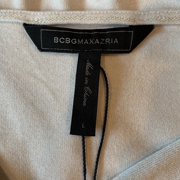 BCBGMAXAZRIA Adrean Twist Front Long Sleeve Top Women’s Size Large New w/ tags! - Picture 8 of 12